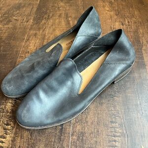 Lucky Brand black leather loafers